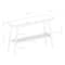 Walker Edison; Walker Edison Faux White Marble/Acorn Tapered Leg Entry Table; Category:Accent & End Tables; Image:7